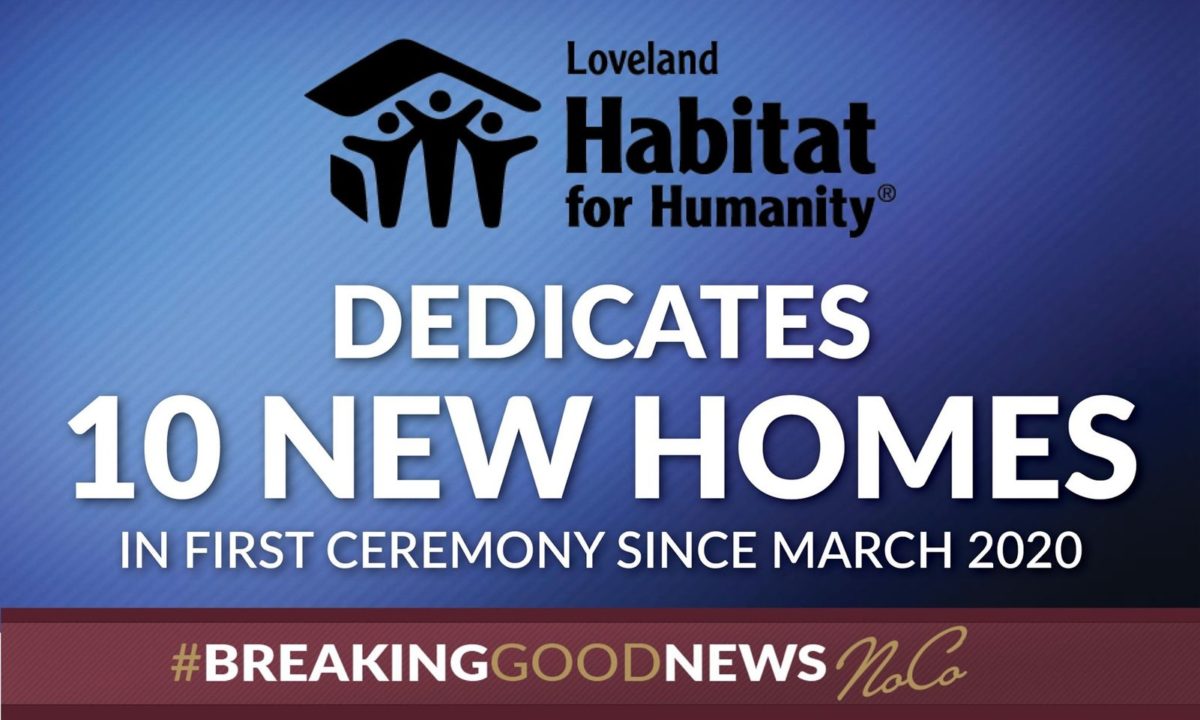 LOVELAND HABITAT HOLDING CEREMONY FOR 10 HOMEOWNERS WHO CLOSED WHEN IN